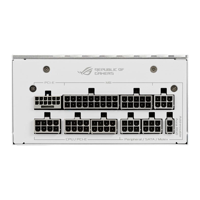 Fonte Asus Rog Loki White Edition, ARGB, Full-Modular, 850W, 80 Plus Platinum, Branca, 90YE00N2-B0BA00