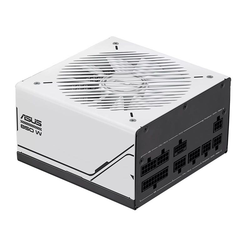 Fonte Asus Prime, Full-Modular, 850W, 80 Plus Gold, Branca e Preta, 90YE00U0-B0BA00