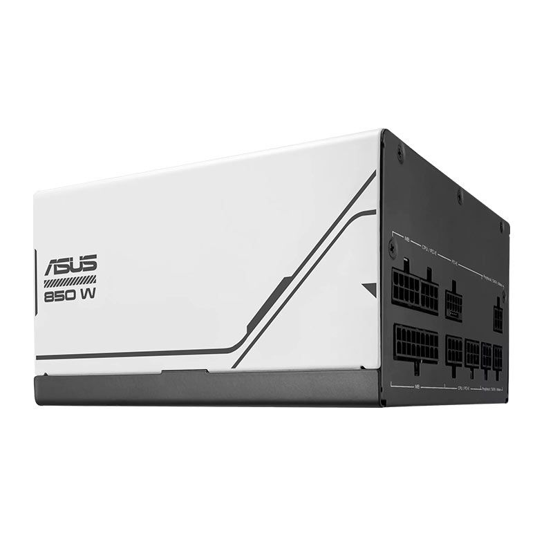 Fonte Asus Prime, Full-Modular, 850W, 80 Plus Gold, Branca e Preta, 90YE00U0-B0BA00