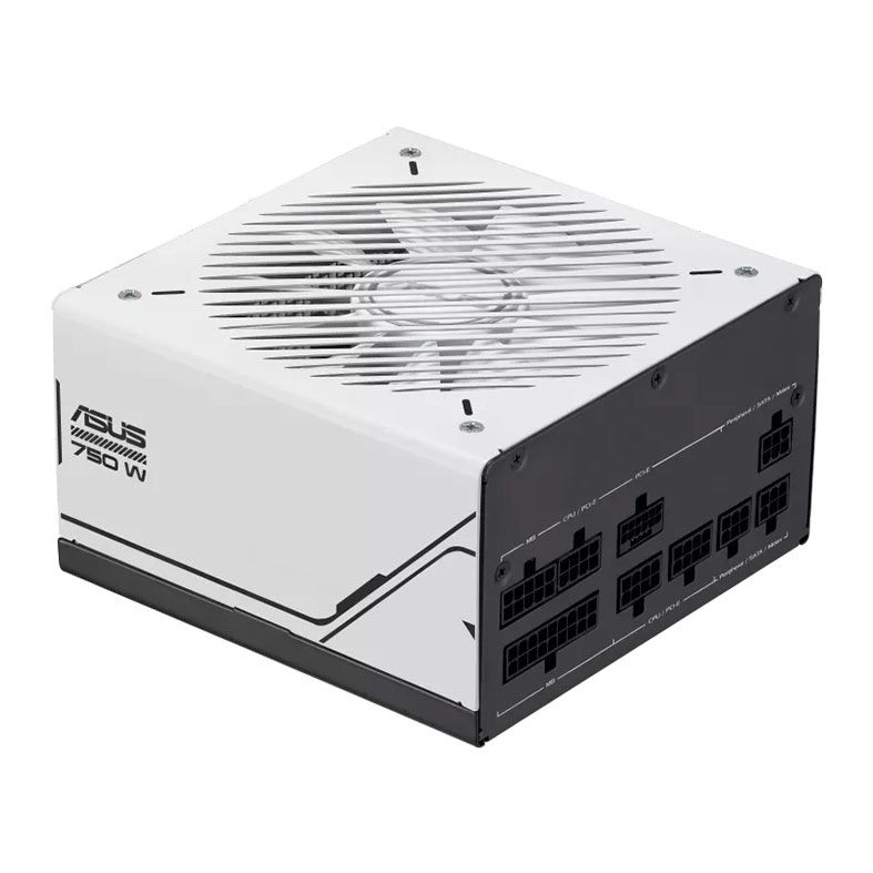 Fonte Asus Prime, Full-Modular, 750W, 80 Plus Gold, Branca e Preta, 90YE00U1-B0BA00