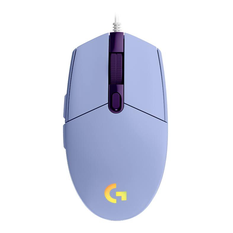 Mouse Gamer Logitech G203 RGB 8000DPI 6 Botoes Lilas, 910-005852