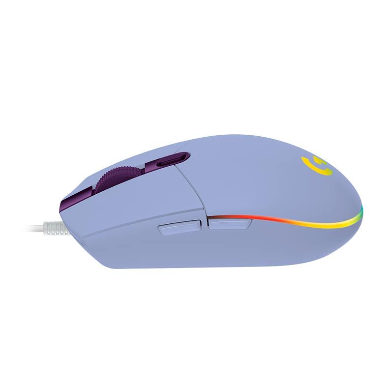 Mouse Gamer Logitech G203 RGB 8000DPI 6 Botoes Lilas, 910-005852
