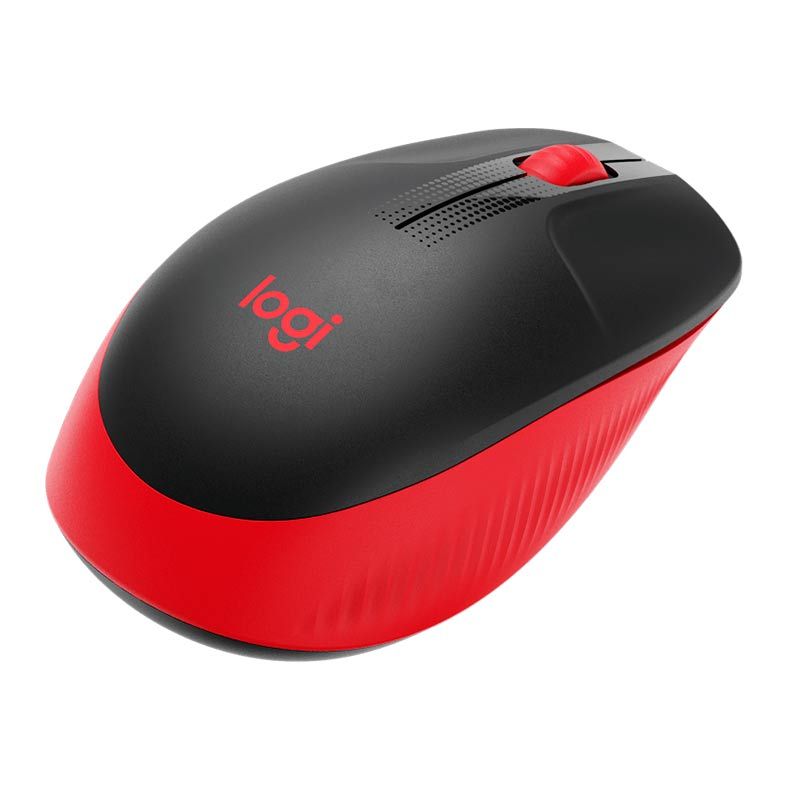 Mouse Logitech M190 Wireless 1000dpi Preto/Vermelho, 910-005904