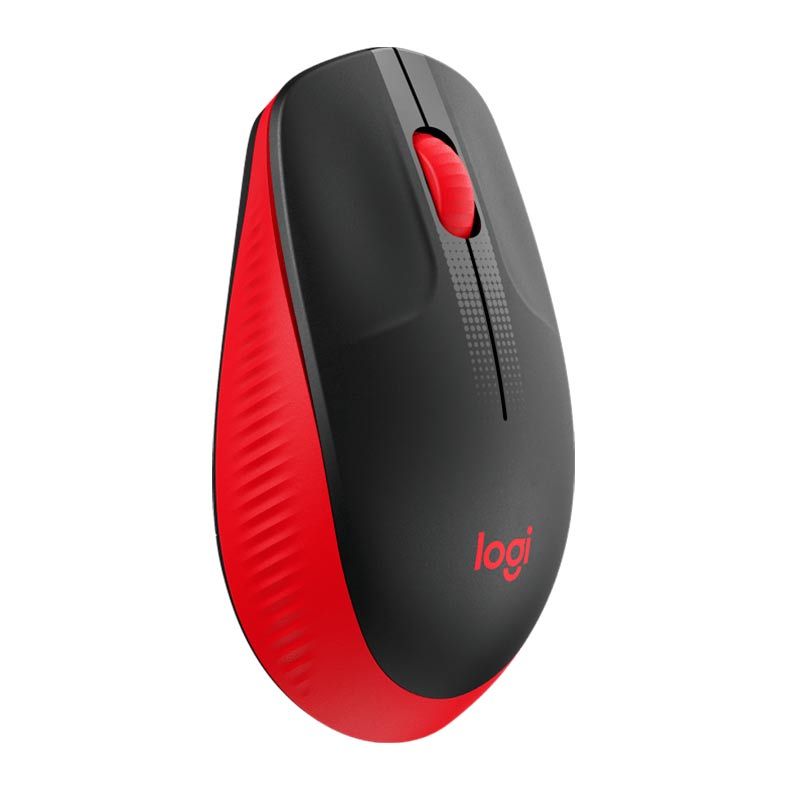 Mouse Logitech M190 Wireless 1000dpi Preto/Vermelho, 910-005904