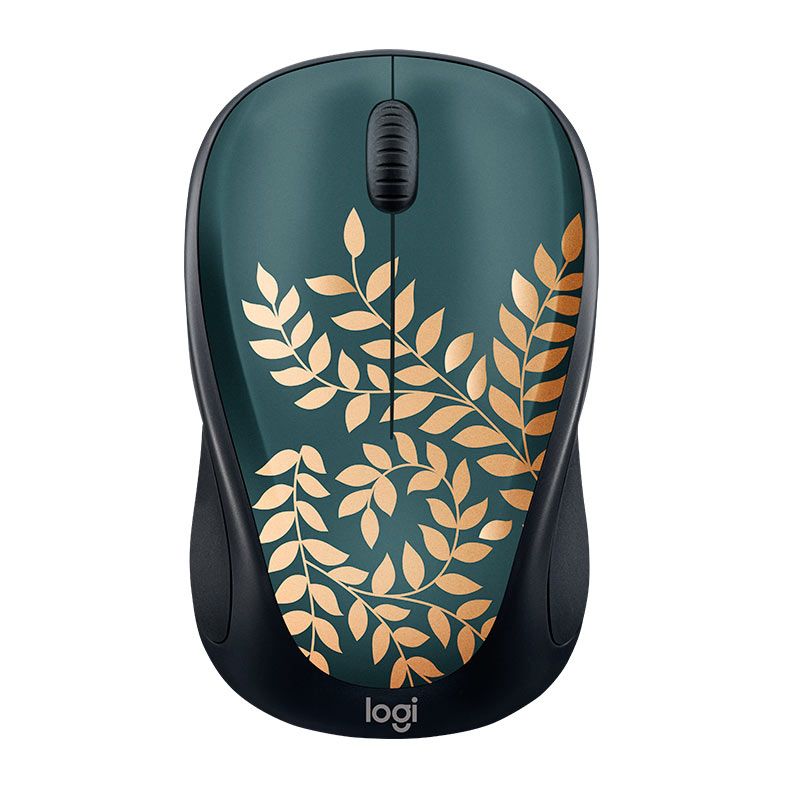 Mouse Logitech M317C Collection, Wireless, 1000DPI, 3 Botoes, Golden Garden, 910-006115