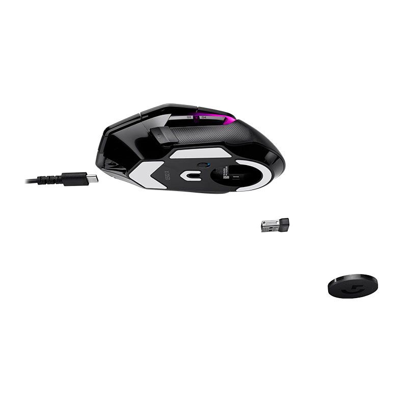 Mouse Gamer Logitech G502 X Plus, RGB, 25600 DPI, 13 Botoes, Wireless, Preto, 910-006161
