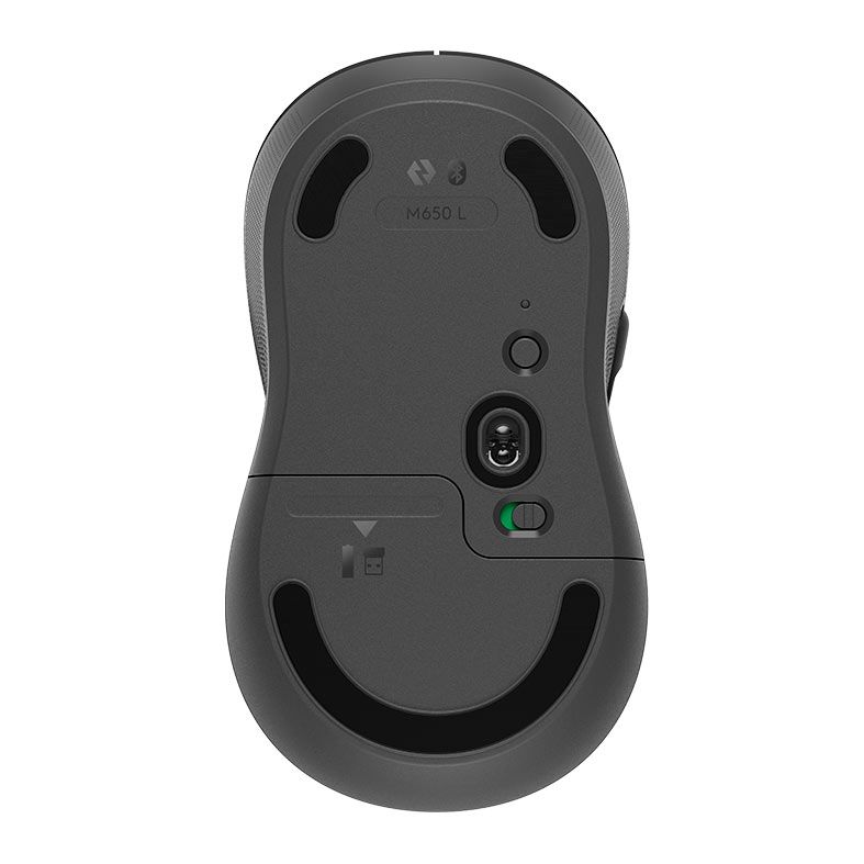 Mouse Logitech Signature M650L, Bluetooth, 2000DPI, 5 Botoes, Grafite, 910-006231