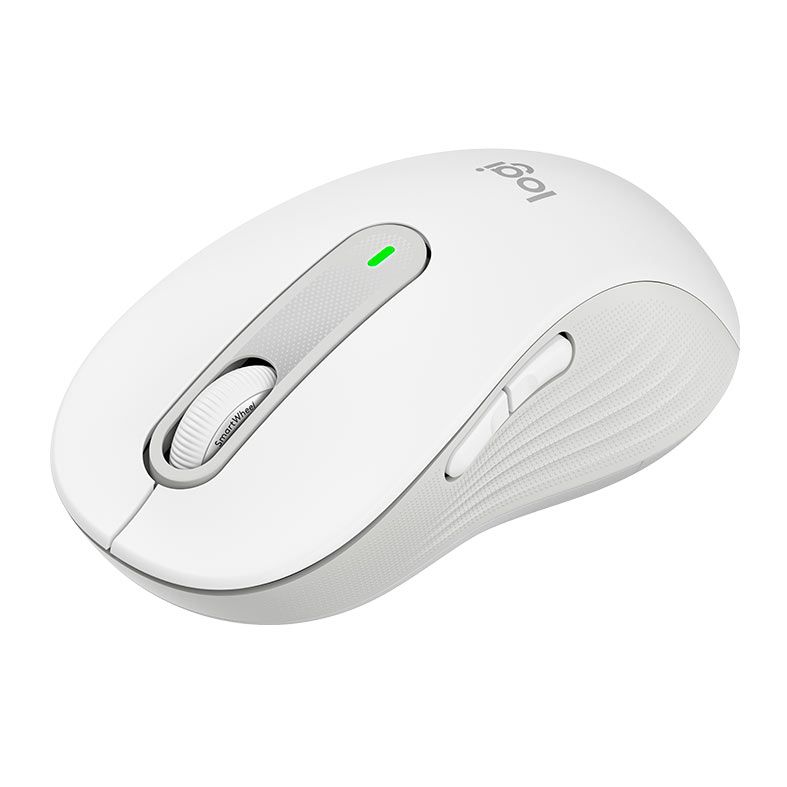 Mouse Logitech Signature M650L, Bluetooth, 2000DPI, 5 Botoes, Branco, 910-006233