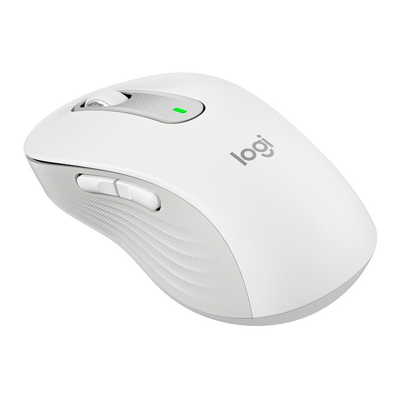 Mouse Logitech Signature M650L, Bluetooth, 2000DPI, 5 Botoes, Branco, 910-006233