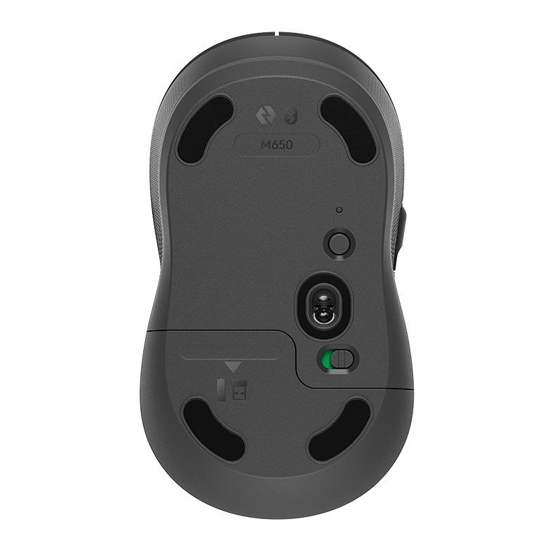 Mouse Logitech Signature M650, Bluetooth, 2000DPI, 5 Botoes, Grafite, 910-006250