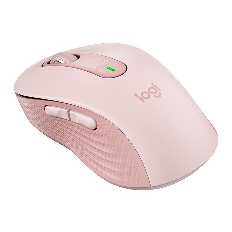 Mouse Logitech Signature M650, Bluetooth, 2000DPI, 5 Botoes, Rosa, 910-006251