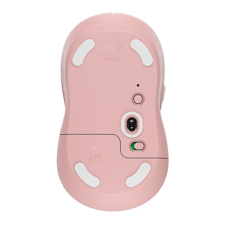 Mouse Logitech Signature M650, Bluetooth, 2000DPI, 5 Botoes, Rosa, 910-006251