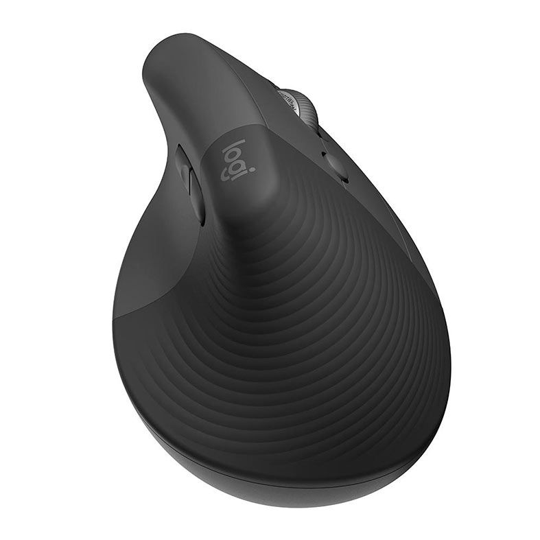 Mouse Vertical Ergonomico Logitech Lift, Bluetooth, 4000DPI, 6 Botoes, Versao Para Destro, Preto, 910-006466