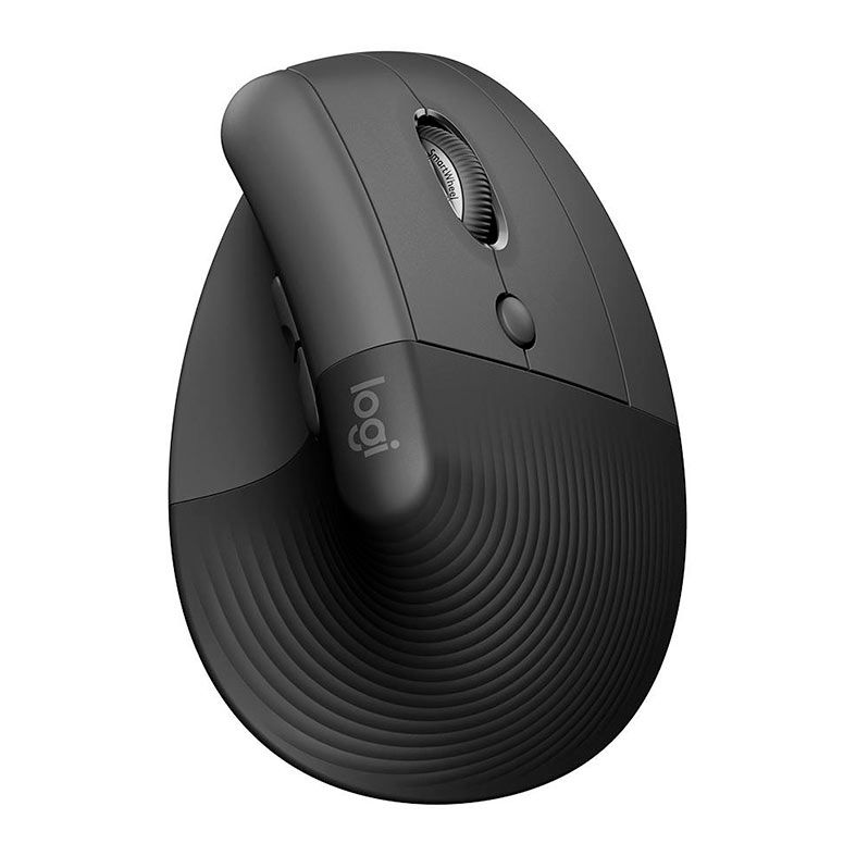 Mouse Vertical Ergonomico Logitech Lift, Bluetooth, 4000DPI, 6 Botoes, Versao Para Destro, Preto, 910-006466