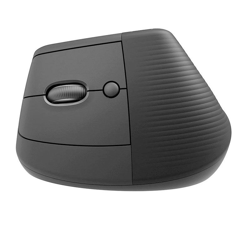 Mouse Vertical Logitech Lift, Bluetooth, 4000DPI, 6 Botoes, Canhoto, Graphite, 910-006467