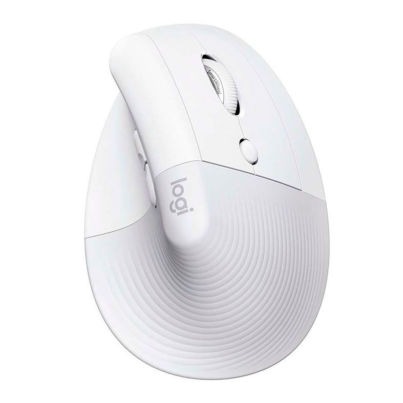 Mouse Vertical Ergonomico Logitech Lift, Bluetooth, 4000DPI, 6 Botoes, Branco, 910-006469