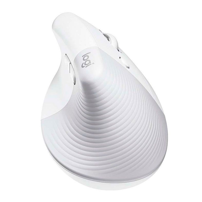 Mouse Vertical Ergonomico Logitech Lift, Bluetooth, 4000DPI, 6 Botoes, Branco, 910-006469