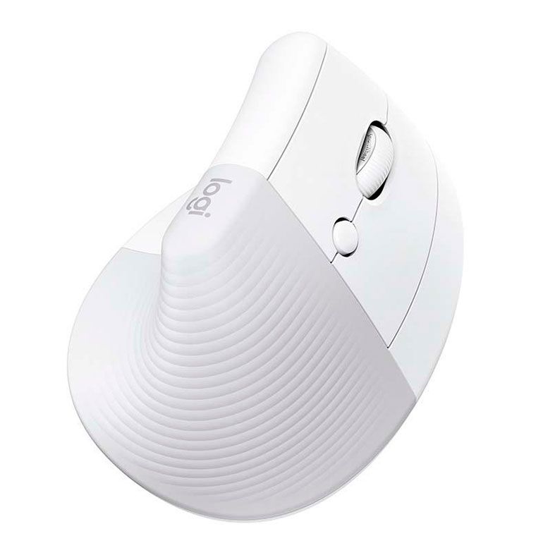 Mouse Vertical Ergonomico Logitech Lift, Bluetooth, 4000DPI, 6 Botoes, Branco, 910-006469