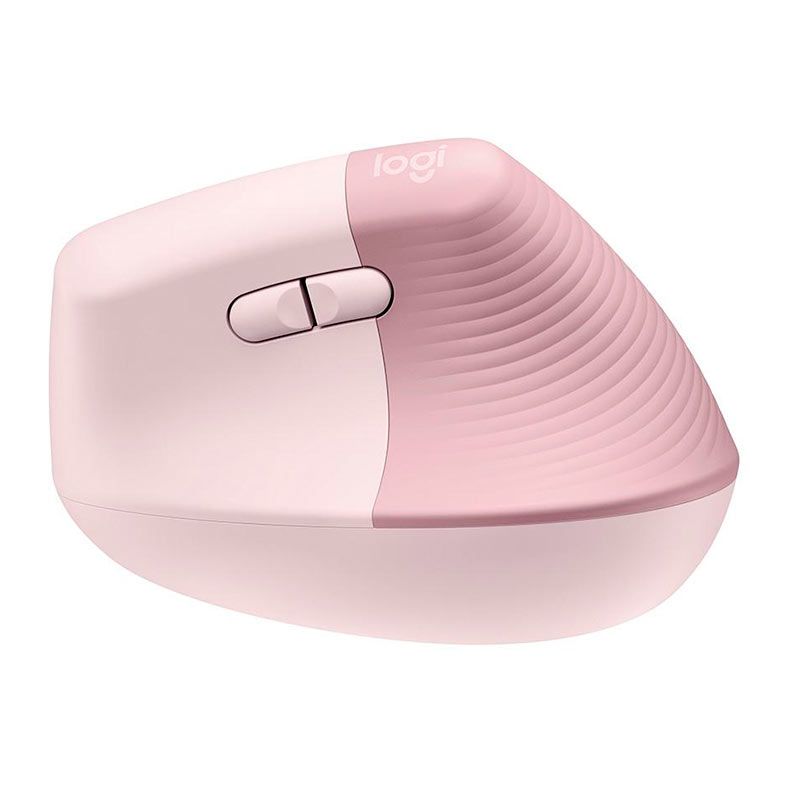 Mouse Vertical Ergonomico Logitech Lift, Bluetooth, 4000DPI, 6 Botoes, Rose, 910-006472