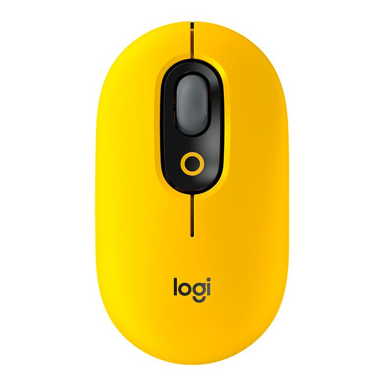 Mouse Logitech Pop Mouse, 4000DPI, 4 Botoes, Amarelo Blast, 910-006549