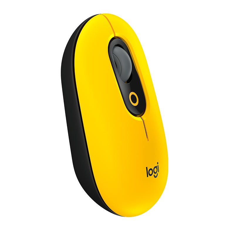 Mouse Logitech Pop Mouse, 4000DPI, 4 Botoes, Amarelo Blast, 910-006549