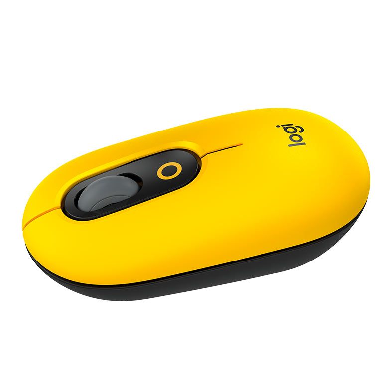 Mouse Logitech Pop Mouse, 4000DPI, 4 Botoes, Amarelo Blast, 910-006549