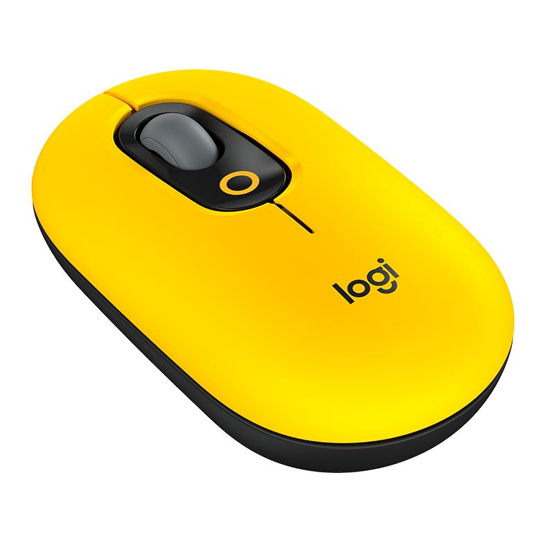 Mouse Logitech Pop Mouse, 4000DPI, 4 Botoes, Amarelo Blast, 910-006549