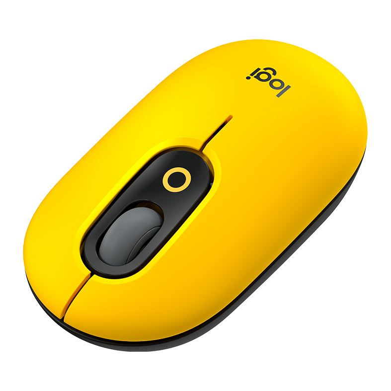 Mouse Logitech Pop Mouse, 4000DPI, 4 Botoes, Amarelo Blast, 910-006549
