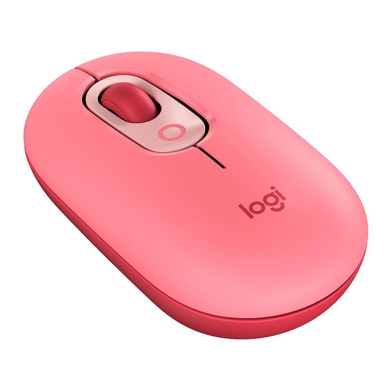 Mouse Logitech Pop Mouse, 4000DPI, 4 Botoes, Rosa Heartbreaker, 910-006551