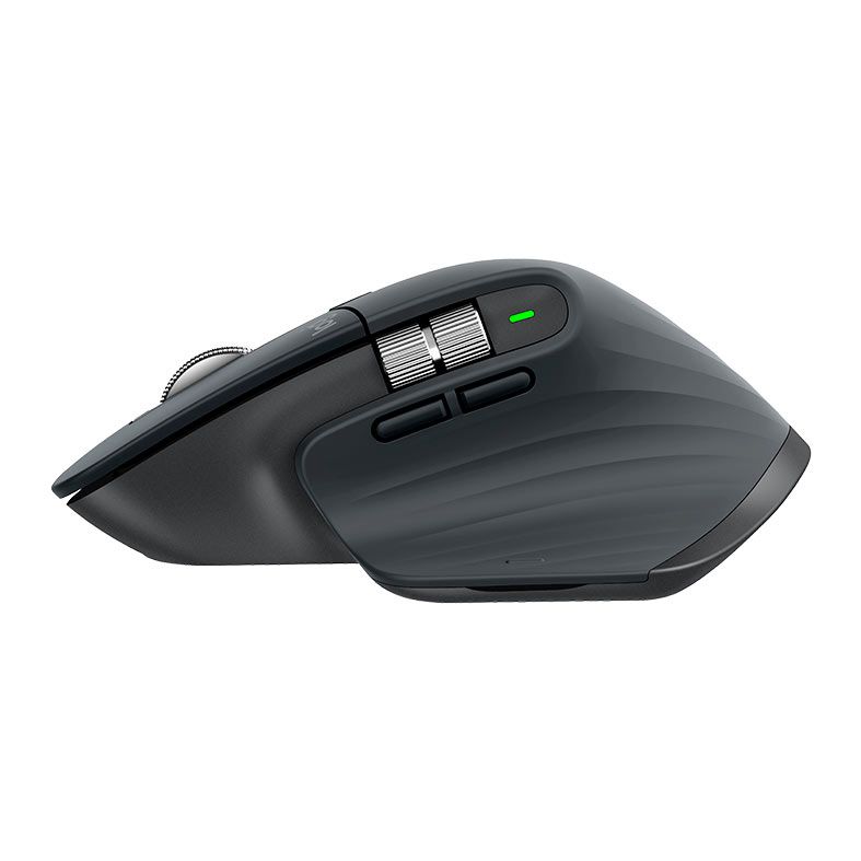 Mouse Logitech MX Master 3S, 8000DPI, 6 Botoes, Grafite, 910-006561