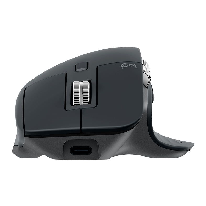 Mouse Logitech MX Master 3S, 8000DPI, 6 Botoes, Grafite, 910-006561