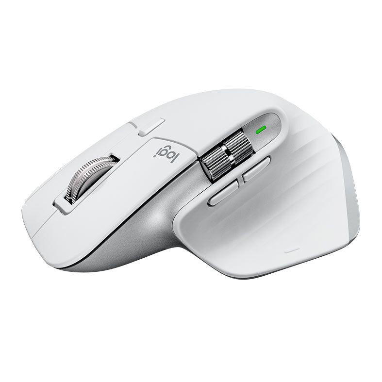 Mouse Logitech MX Master 3S, Bluetooth, 8000DPI, 6 Botoes, Branco, 910-006562
