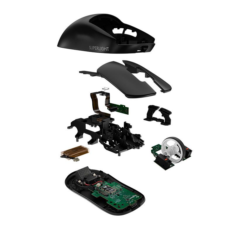 Mouse Gamer Logitech G Pro X Superlight 2, 32000DPI, 5 Botoes, Wireless, Preto, 910-006629