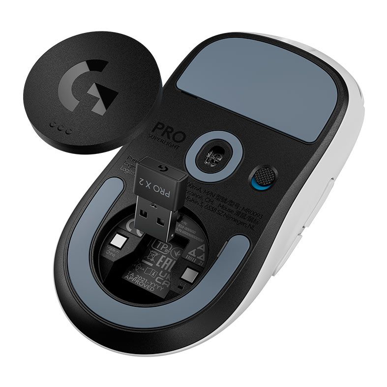 Mouse Gamer Logitech G Pro X Superlight 2, 32000DPI, 5 Botoes, Wireless, Branco, 910-006637