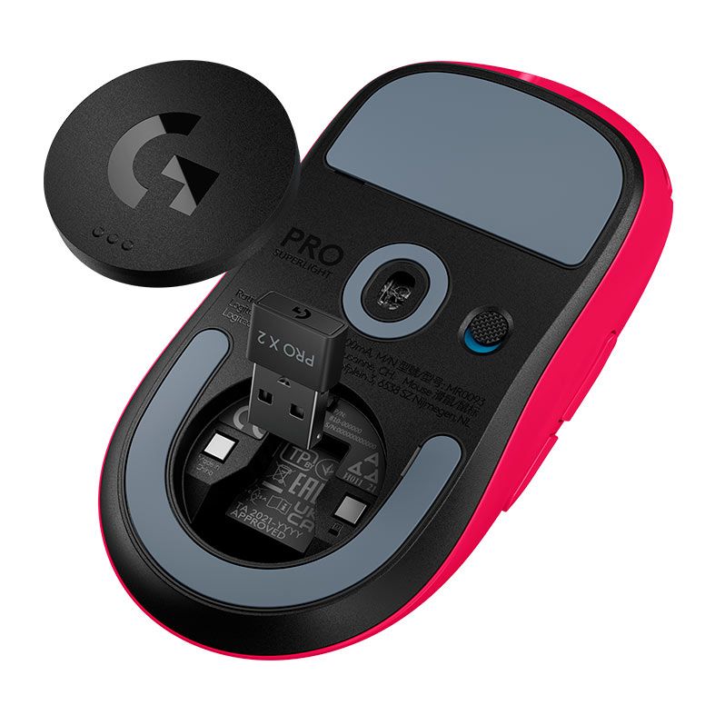 Mouse Gamer Logitech G Pro X Superlight 2, 32000DPI, 5 Botoes, Wireless, Magenta, 910-006796