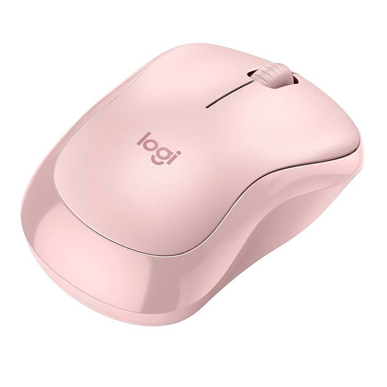 Mouse Logitech M240 Silent, Bluetooth, 1000DPI, 3 Botoes, Rosa, 910-007117