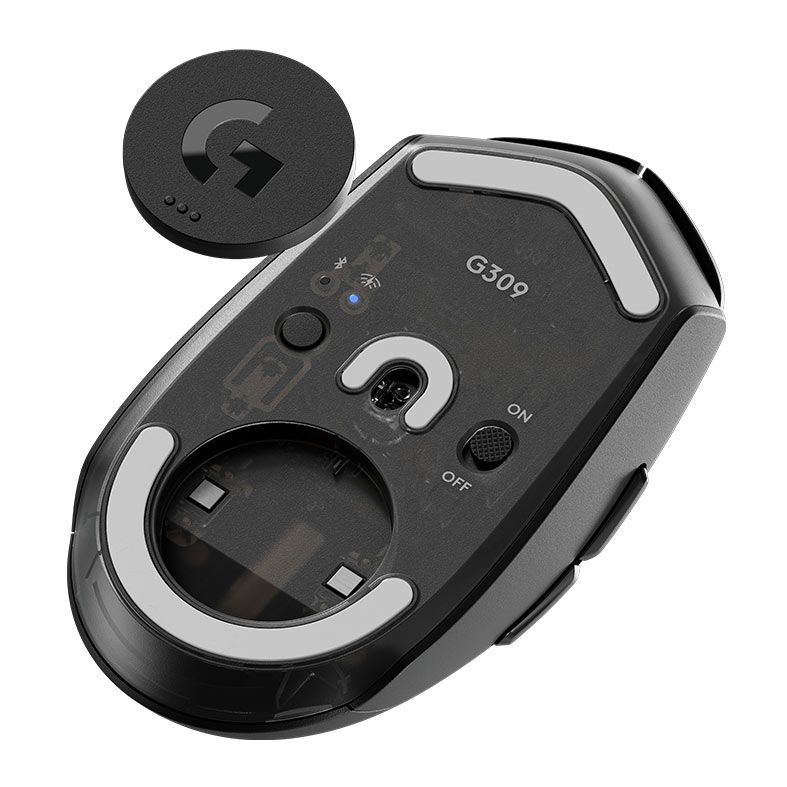 Mouse Gamer Logitech G309 Lightspeed, 25600DPI, 6 Botoes, Bluetooth, Preto, 910-007198