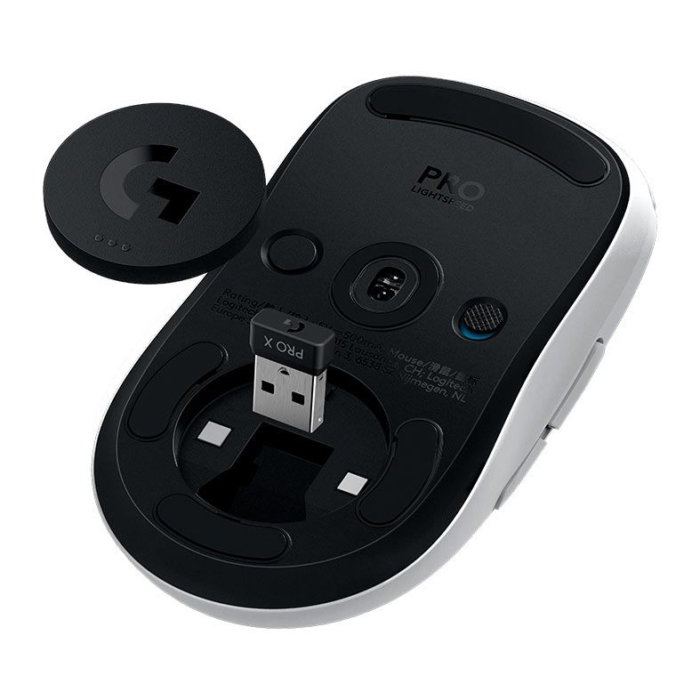 Mouse Gamer Logitech G Pro 2, RGB, 32000DPI, 8 Botoes, Wireless, Branco, 910-007301