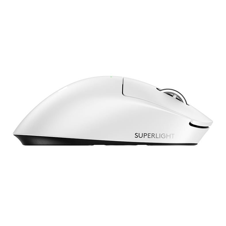 Mouse Logitech Pro X Superlight 2 Dex, 5 Botoes, Wireless, Branco