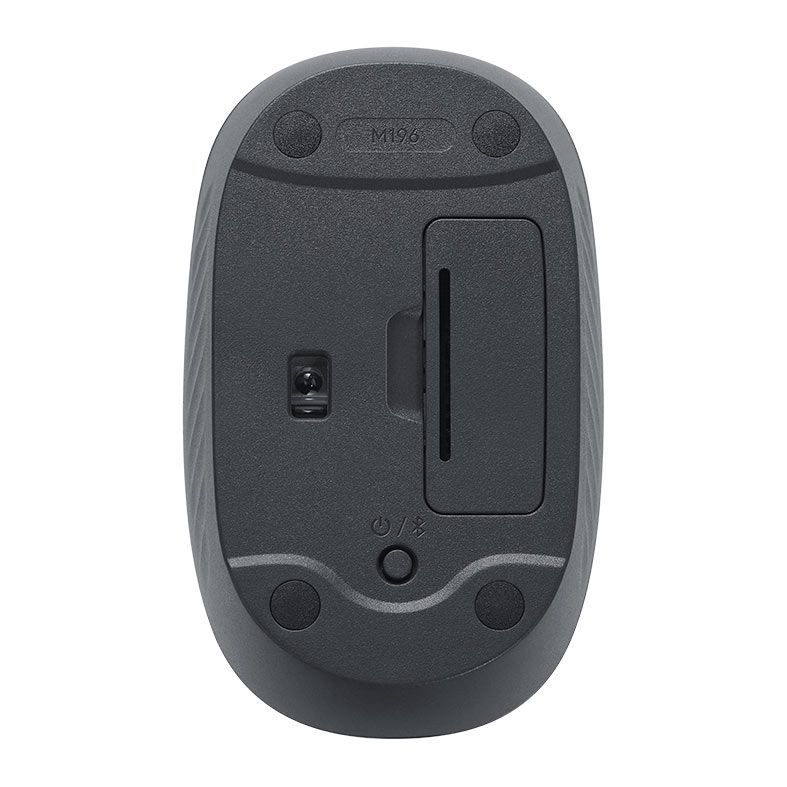 Mouse Gamer Logitech M196, Bluetooth, 1000DPI, 3 Botoes, Grafite, 910-007456