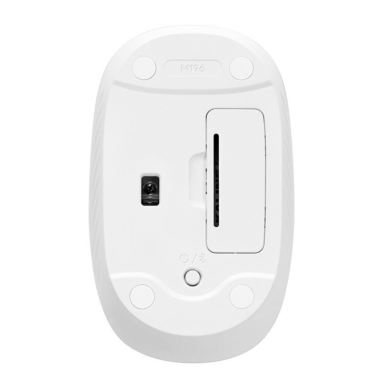 Mouse Gamer Logitech M196, Bluetooth, 1000DPI, 3 Botoes, Branco, 910-007457