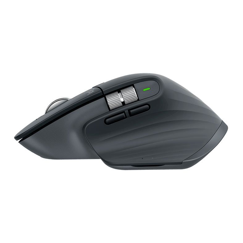 Mouse Logitech MX Master 3S, 8000DPI, 7 Botoes, Bluetooth , Grafite, 910-007502