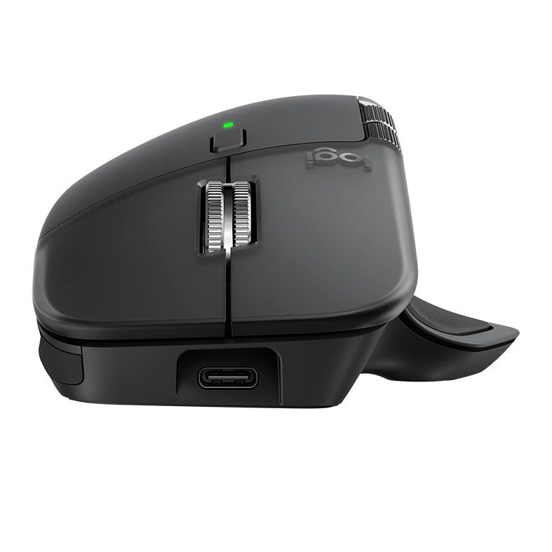 Mouse Logitech MX Master 4, 8000DPI, 8 Botoes, Wireless, Grafite, 910-007565