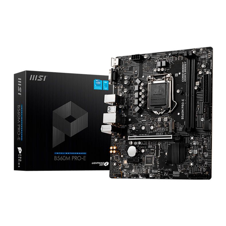 Placa Mae MSI B560M PRO-E, DDR4, Socket LGA1200, M-ATX, Chipset Intel B560, 911-7D22-074