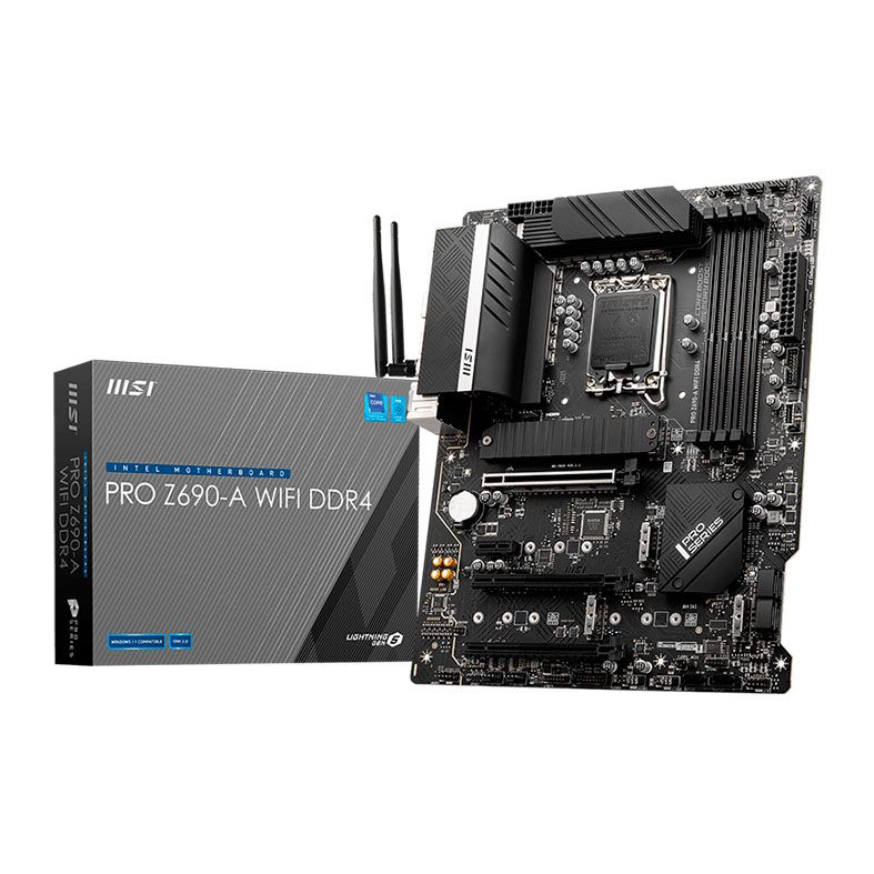 Placa Mae MSI PRO Z690-A WIFI, DDR4, Socket LGA1700, ATX, Chipset Intel Z690, PRO Z690-A WIFI DDR4