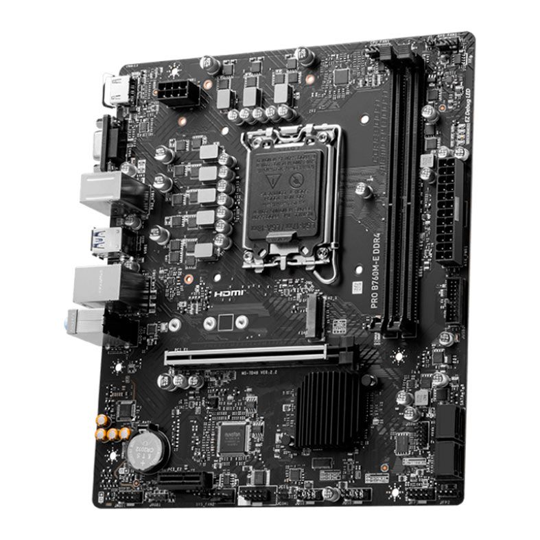 Placa Mae MSI Pro B760M-E DDR4, Socket LGA1700, M-ATX, Chipset Intel B760, 911-7D48-045