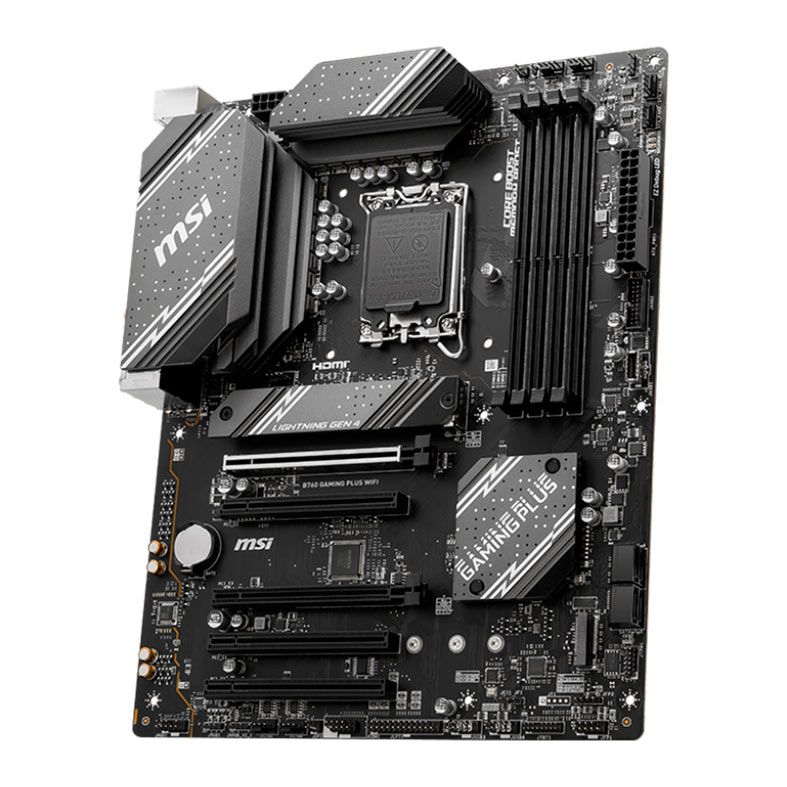 Placa Mae MSI B760 Gaming Plus WI-FI, DDR5, Socket LGA 1700, ATX, Chipset Intel B760, B760-GAMING-PLUS-WIFI