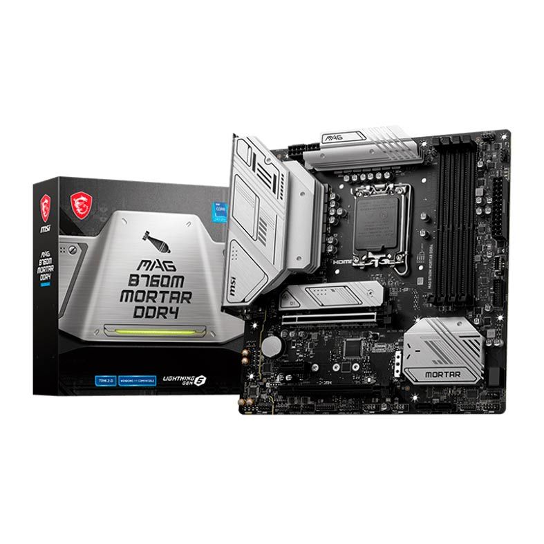 Placa Mae MSI MAG B760M Mortar DDR4, Socket LGA 1700, CHipset Intel B760, 911-7E01-009