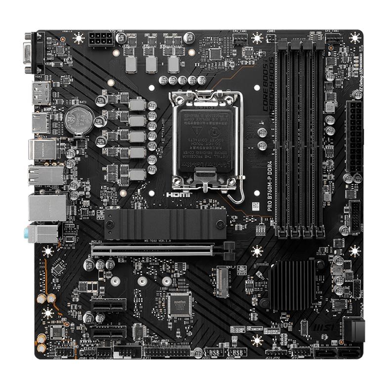 Placa Mae MSI PRO B760M-P DDR4, Socket LGA 1700, Chipset B760, PRO-B760M-P-DDR4