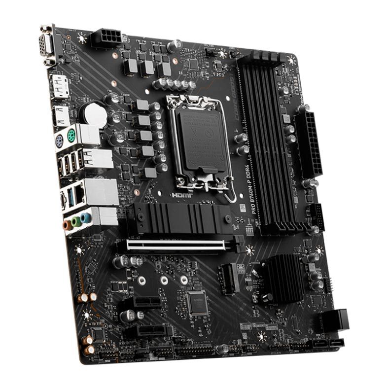 Placa Mae MSI PRO B760M-P DDR4, Socket LGA 1700, Chipset B760, PRO-B760M-P-DDR4